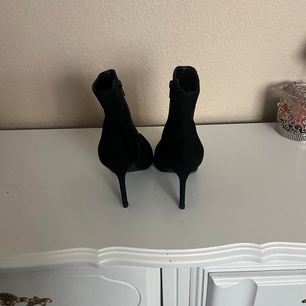 Black suede ankle boots - Picture 4 of 6